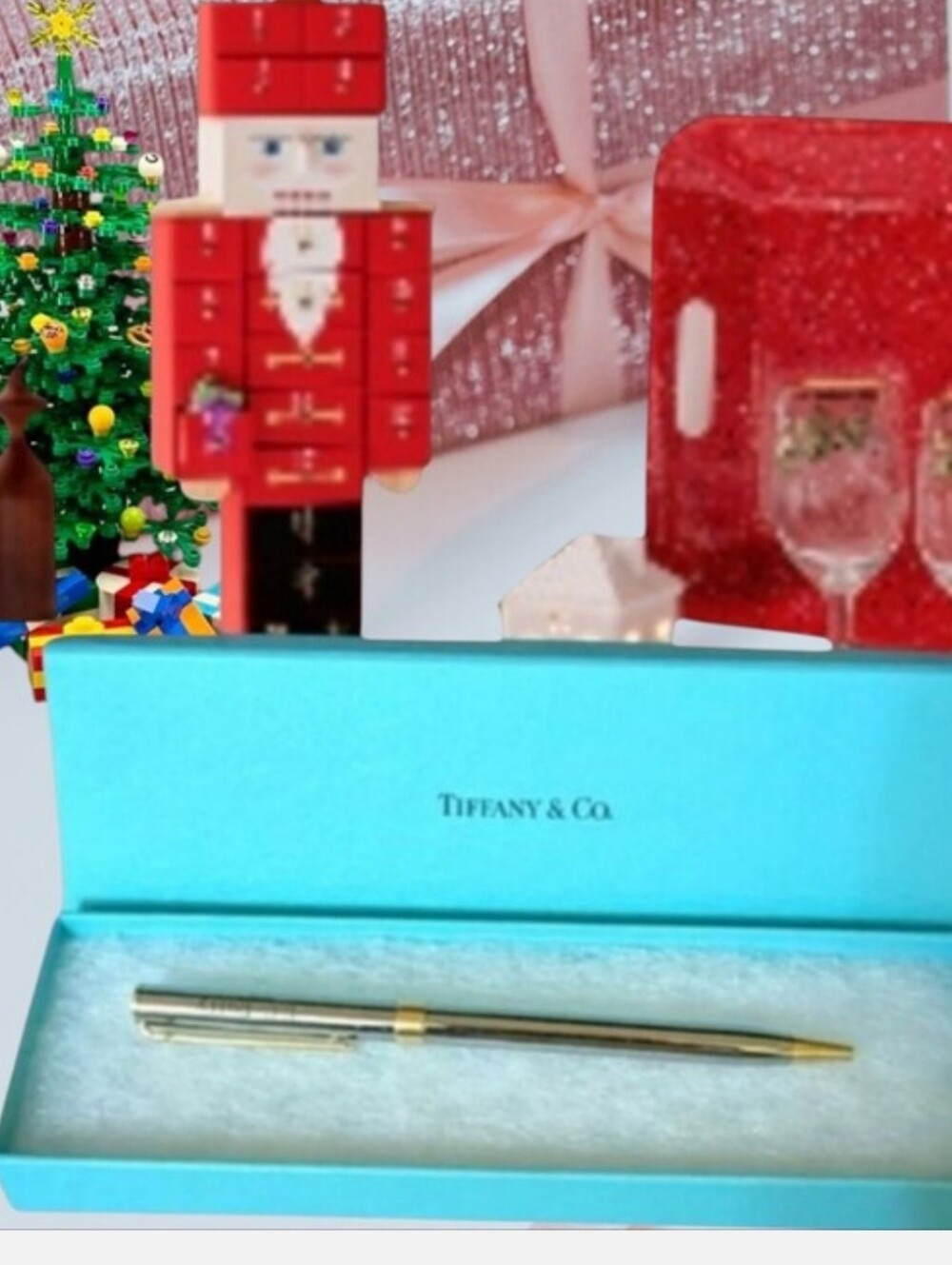 Vintage Tiffany & Co Stering lSilver Pen Heirloom Estate with Box & Bag